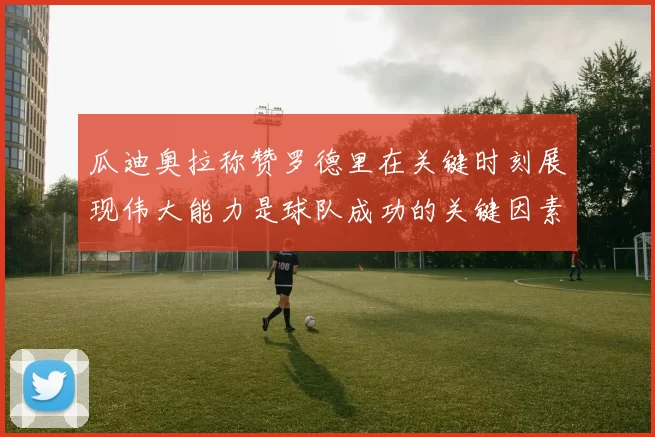 瓜迪奥拉称赞罗德里在关键时刻展现伟大能力是球队成功的关键因素
